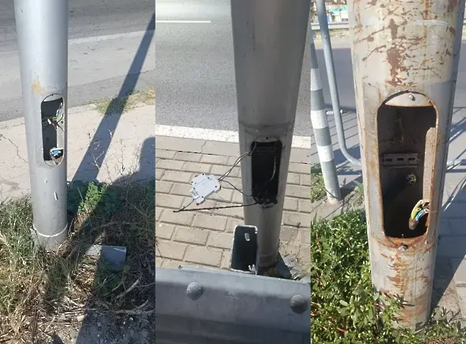 Най-често крадат кабели от уличните стълбове край „Максуда”
