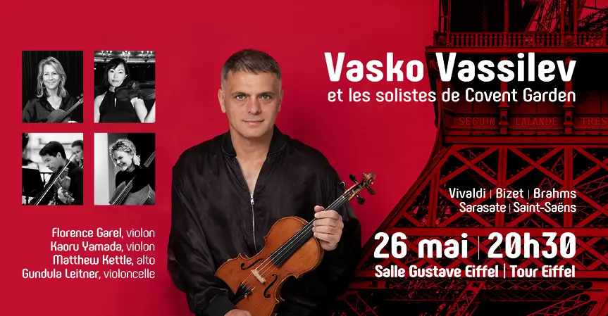 Цигуларят Васко Василев с концерт на Айфеловата кула