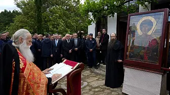  Главчев и българаската делегация присъстваха на празника на манастира „Св. Георги Зограф“ в Света гора