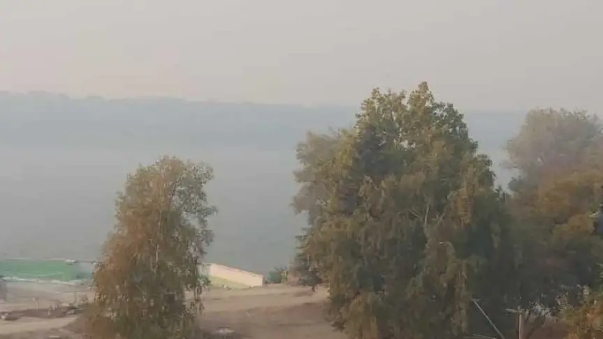 Запалени сухи треви в окръг Гюргево са причина за задимяване в Русе