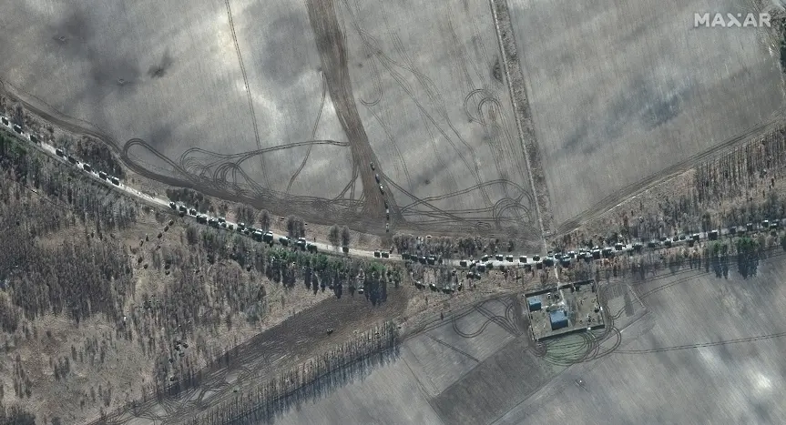Мощен руски конвой наближава Киев