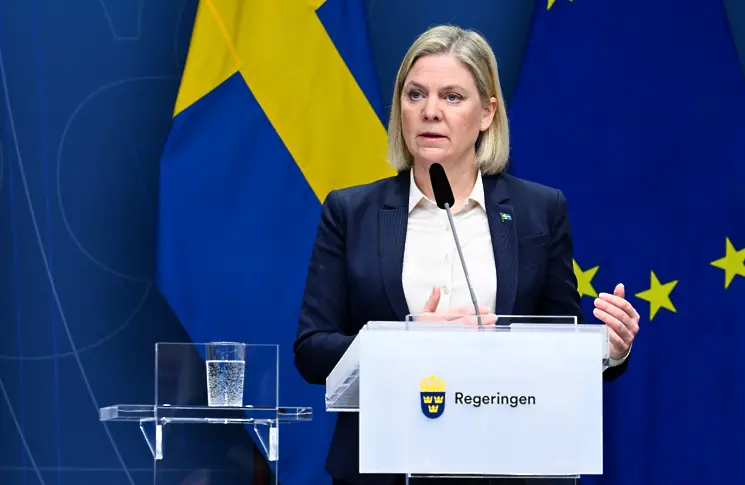 Андершон е колеблива за референдума за членство на Швеция в НАТО