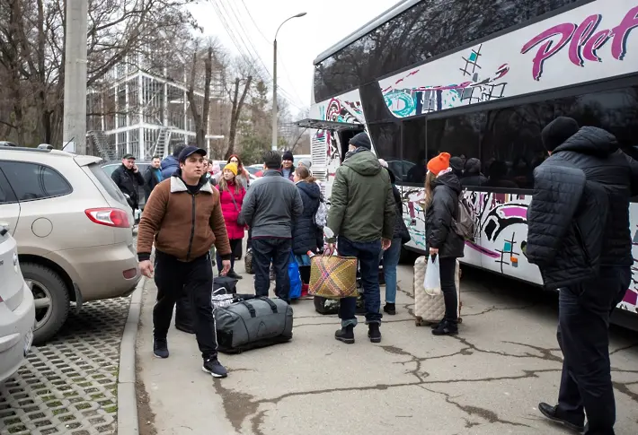 На денонощие в България остават около 2000-2500 украински бежанци