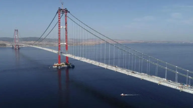 На 320 км от Бургас: Турция откри най-дългия висящ мост в света 