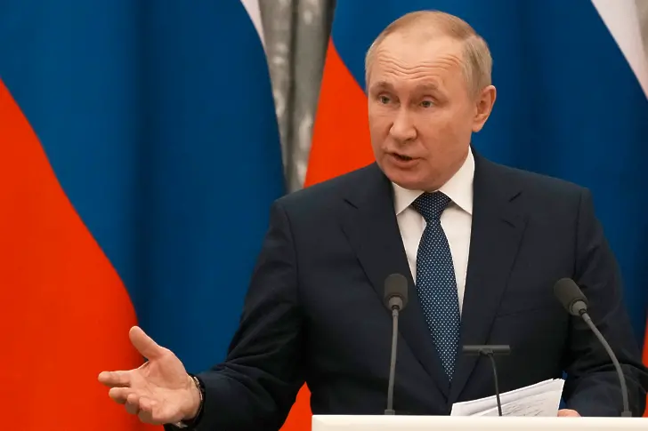 Руската телевизия прекъсна по средата реч на Путин