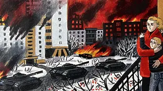 Войната в рисунки: Израелска художничка рисува сцени от руската инвазия в Украйна