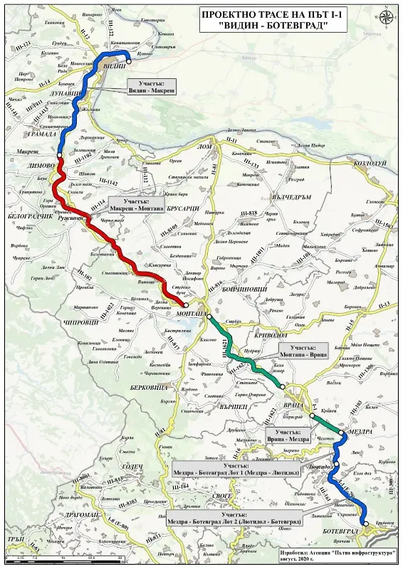 Гроздан Караджов: Строителството на част от пътя Видин-Монтана ще завърши предсрочно през ноември 2022 г.