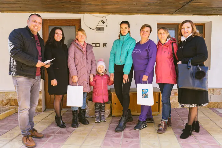 Украински бежанци благодариха на Община Мездра за оказаната всестранна помощ