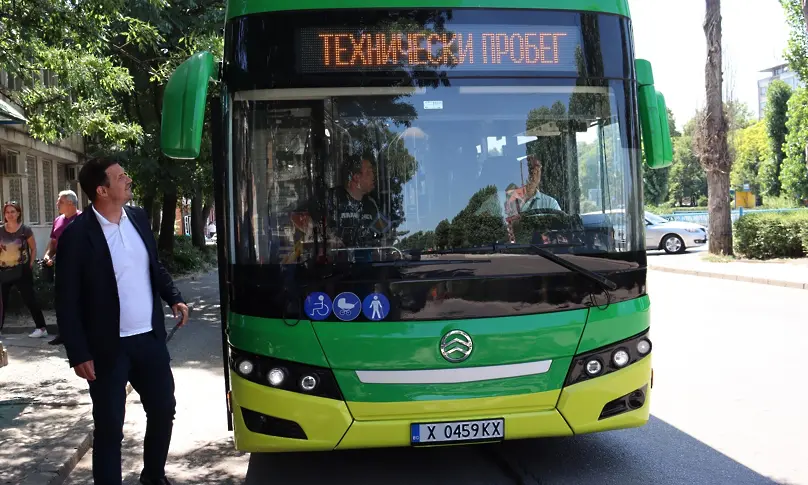 Разписание на първите електобуси в Хасково