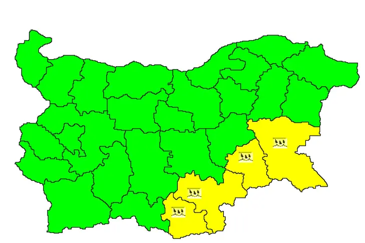 Очакват пороен дъжд в областите Хасково и Кърджали