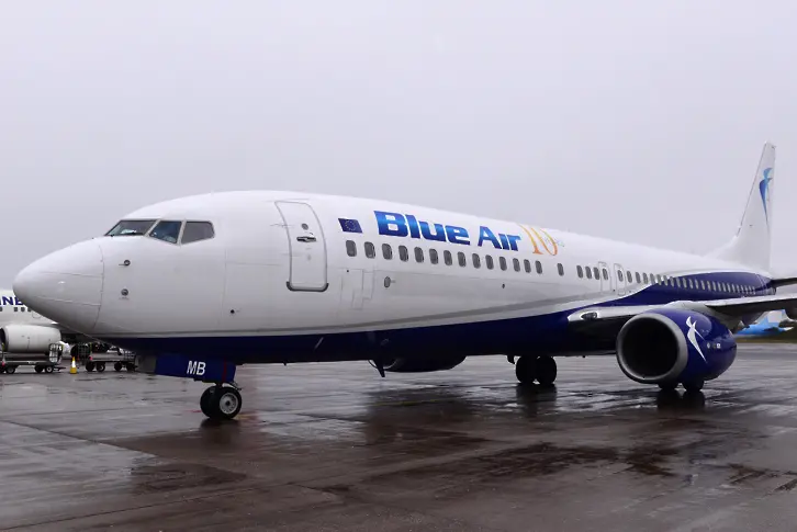 „Блу Еър“ обяви, че спира полетите си от Румъния до 12 септември