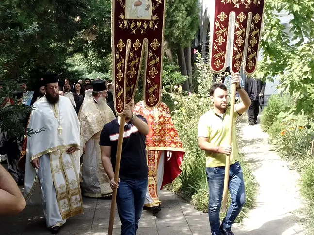 Белоградчишкият епископ Поликарп положи първия камък на новата сграда на Архиерейството в Дупница