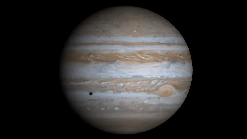 Сондата на НАСА „Джуно“ разкри истинските цветове на Юпитер