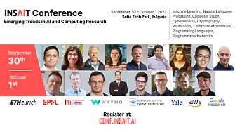 INSAIT организира конференция с известни учени в областта на информатиката