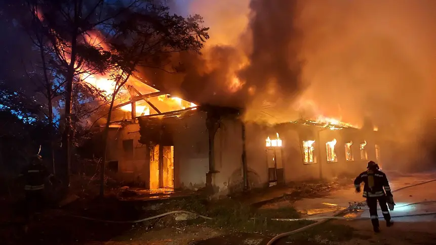 Пожар в центъра на Хасково