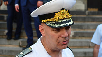 Представителна част от Военноморските сили на Република България водена лично