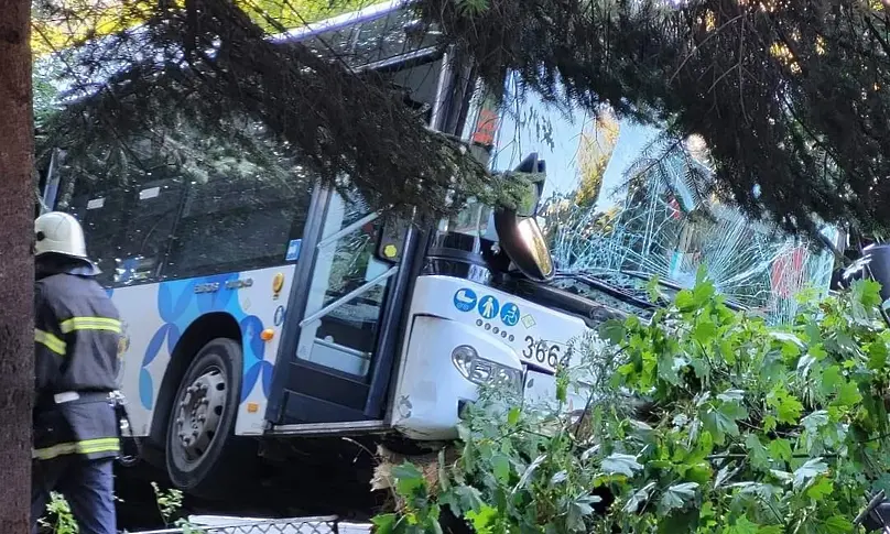 Изписаха всички пострадали при катастрофата с автобус на градския транспорт в София