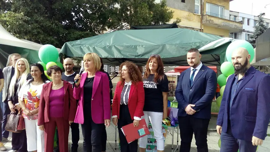 Мая Манолова във Враца: „Изправи се България“ е единствената лява партия, която отстоява интересите на обикновените хора