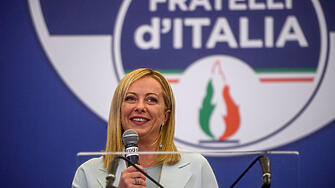 Ръководителката на крайнодясната партия Италиански братя Джорджа Мелони победителка в