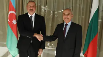 Президентът на Азербайджан се срещна и със служебния премиер Гълъб Донев