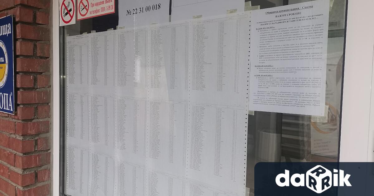 11.55 % е избирателната активност в област Смолян в към