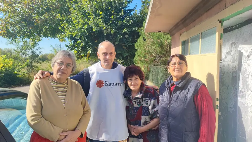 Дарение на Каритас Русе за възрастни и социално слаби семейства в Община Иваново