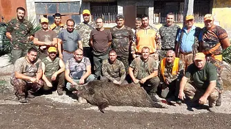 Дебютант ловец гръмна 160 кг диво прасе край с. Добрич