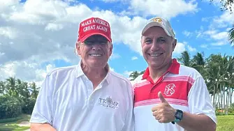 Стоичков поигра голф с Доналд Тръмп (снимки)