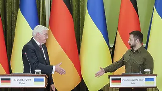 Украйна: Заради въздушна тревога германският президент влезе в бомбоубежище