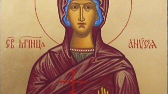 На датата29 ти октомври Православната църква почита Света Анастасия Римлянка Когато била