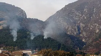 Пожар пламна отново в гората над Карлово