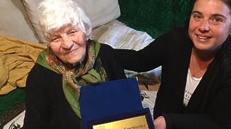 Община Кюстендилс признателност към 101 годишната Павлина Николова Василева Ася