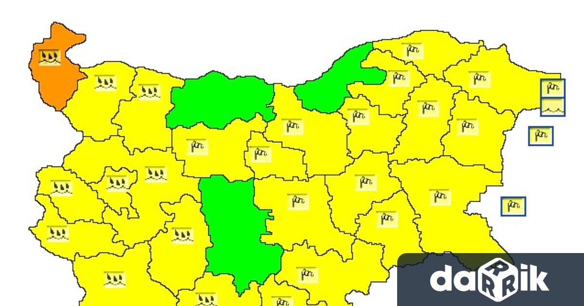 Жълт код е обявен за днес за Варненска област заради