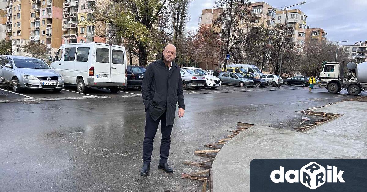 Зоната около блок 84-ти в Тракия вече е цялостно обновена.