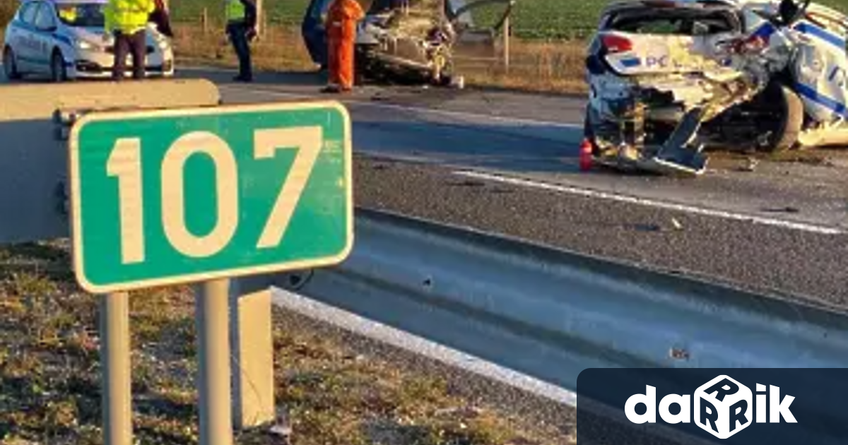 35-годишният полицай, пострадал при катастрофа на 107- и км на