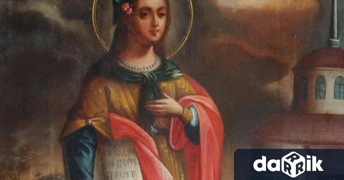 На 4-ти декември църквата почита Света Варвара - родена в