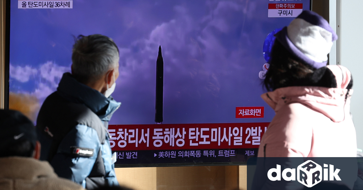 Северна Корея е изстреляла две балистични ракети предадоха световните агенции