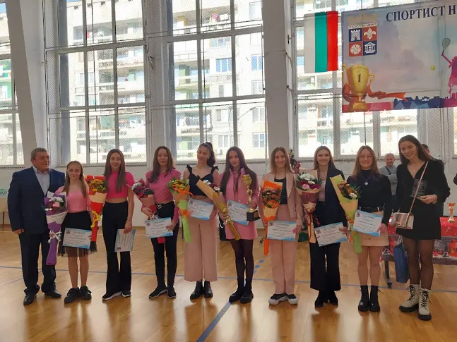 Валентин Крумов и Рая  Сръндева  са Спортист №1 на Кюстендил 