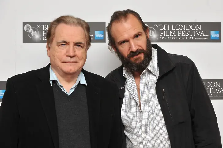 Брайън Кокс и Ралф Файнс на фотосесията "Кориолан" по време на 55-ия Лондонски филмов фестивал BFI във Vue West End 2011 г. в Лондон, Англия. 