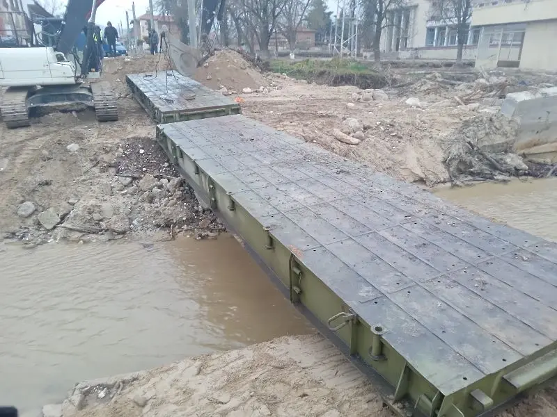 Временният мост над Татлъ дере в Каравелово готов до края на годината