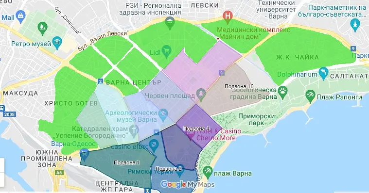 Зелената зона във Варна ще заработи през лятото