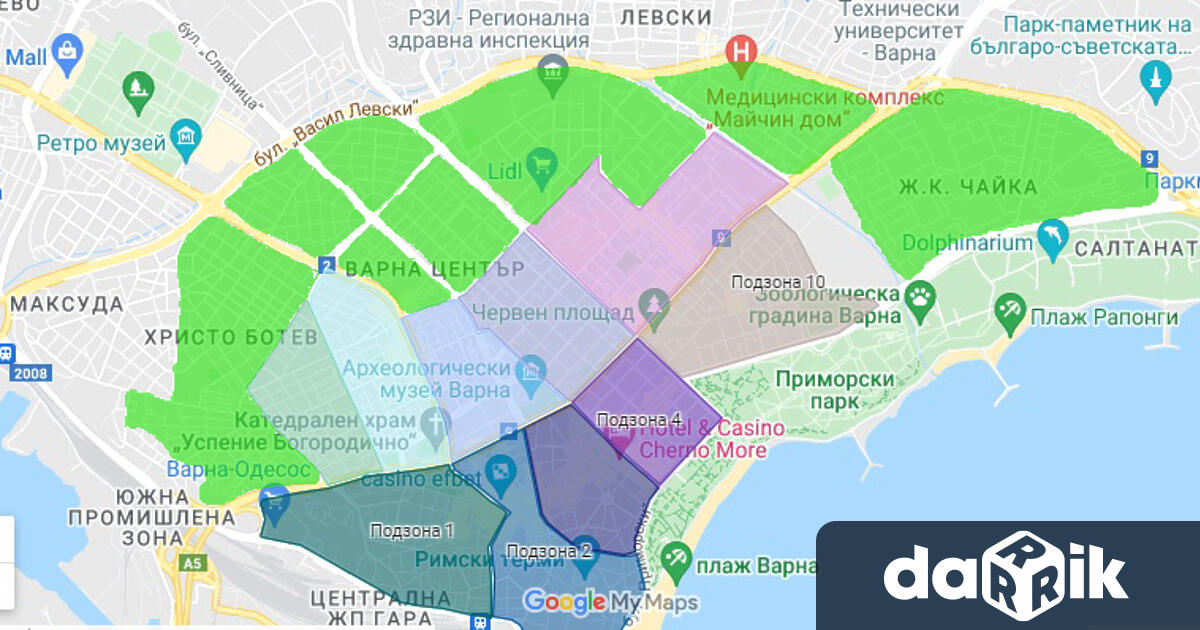 Зелената зона във Варна ще бъде въведена в експлоатация малко