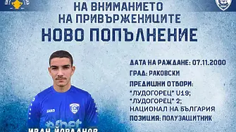 Спартак взе под наем играч от Лудогорец