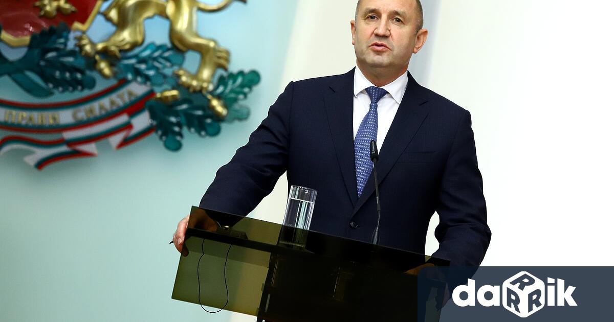 Президентът Румен Радев ще представи задачите и приоритетите на служебното