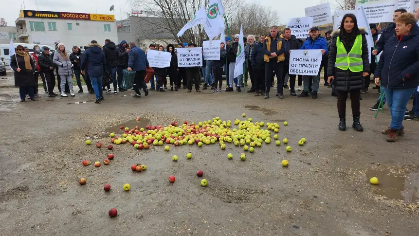 Производители на плодове и зеленчуци протестираха на Дунав мост 