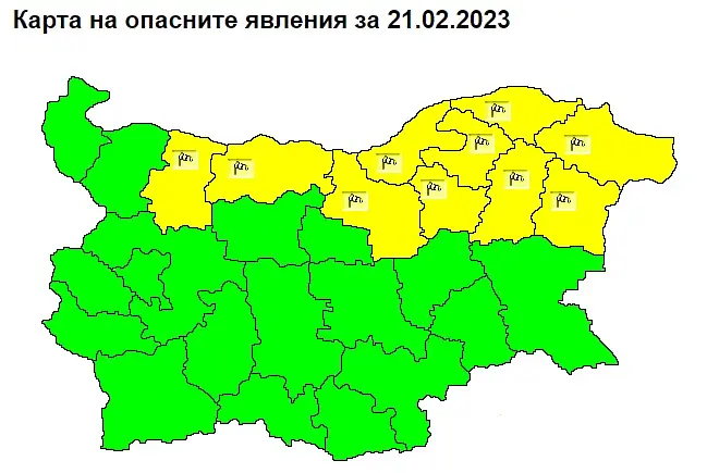 Жълт код за ветровито време във Варна