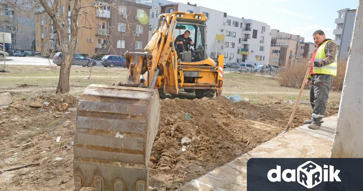 Започнаха строителнидейности по довършване на цялостния ремонт на квартал Кайсиева