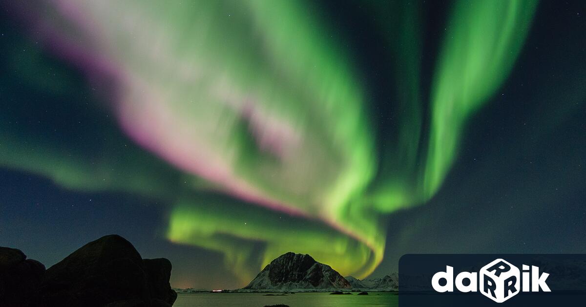 Aurora borealis или Северното сияние беше особено видимо тази седмица