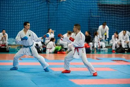 Тодор Настев от СК"Дарис" на подготовка с националния отбор по карате