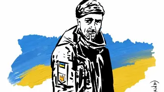 “Слава на Украйна”: Застреляният мъж, изкопал сам гроба си, ни напомня, че Русия не се променя
